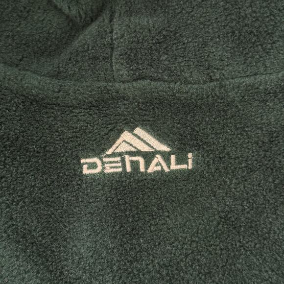 Denali Jacket Womens Medium Reversible Fleece Coat Hooded Moose Winter Scene Vtg - Picture 5 of 15